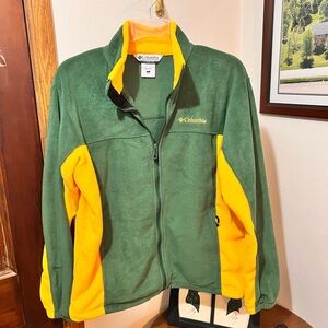 Green Bay Packers themed Green & Gold Columbia Fleece Sweatshirt
